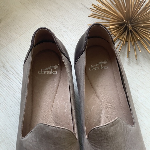 Dansko Preston Stone Burnished Nubuck gray heels - Picture 8 of 13